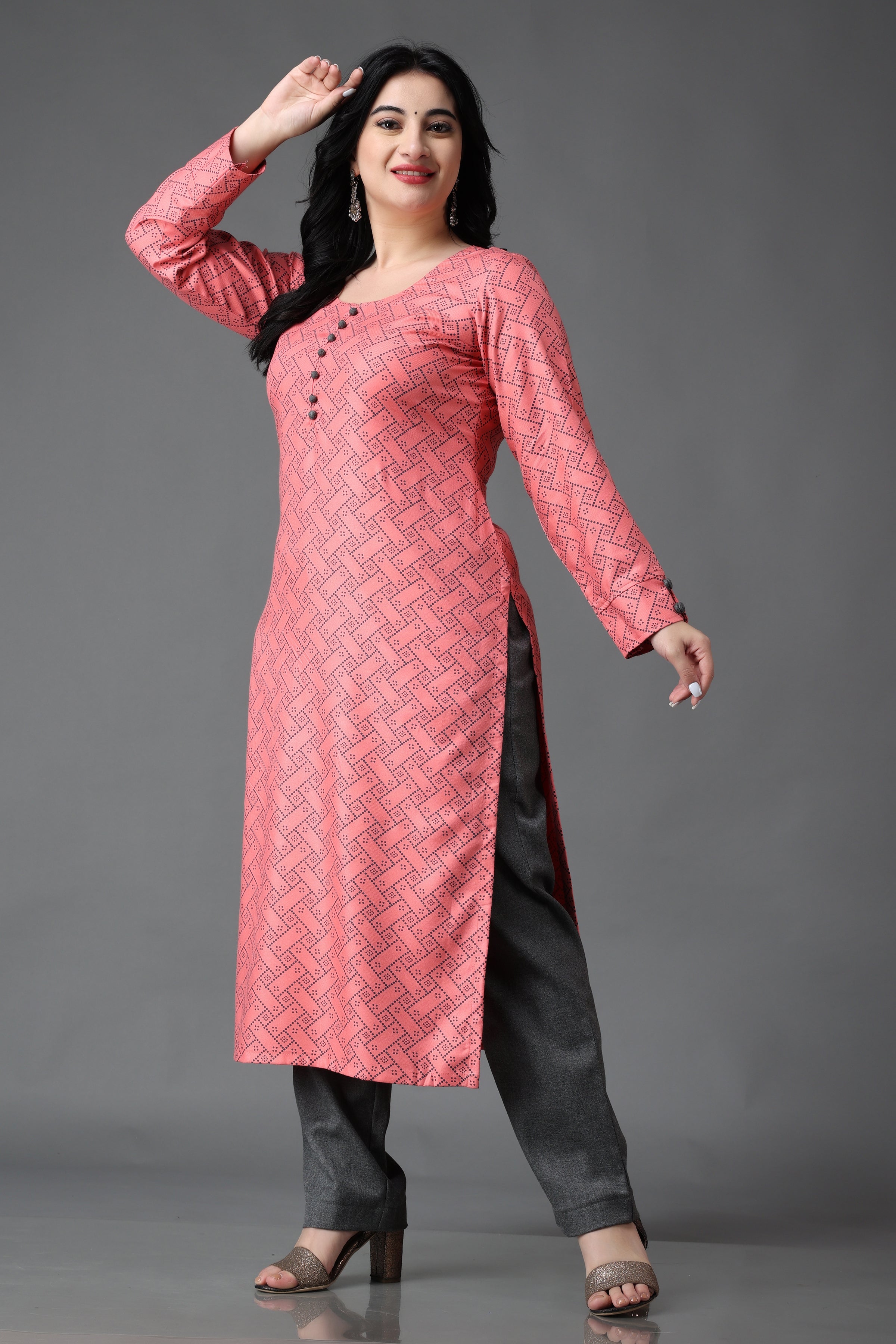Buy Ivory Woolen Kurti With Pant Set for Women Online in India